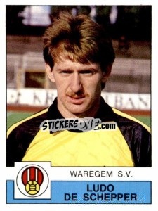 Sticker Ludo De Schepper - Football Belgium 1987-1988 - Panini