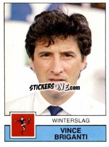 Cromo Vince Briganti - Football Belgium 1987-1988 n. 312 - Panini