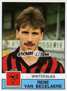 Sticker Rene van Becelaere - Football Belgium 1987-1988 - Panini