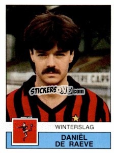 Sticker Daniël De Raeve - Football Belgium 1987-1988 - Panini