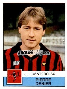 Sticker Pierre Denier - Football Belgium 1987-1988 - Panini