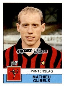 Figurina Mathieu Gijbels - Football Belgium 1987-1988 - Panini