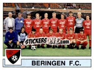 Sticker Beringen F.C. (Equipe/Elftal) - Football Belgium 1987-1988 n. 332 - Panini