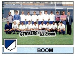 Cromo Boom (Equipe/Elftal) - Football Belgium 1987-1988 - Panini