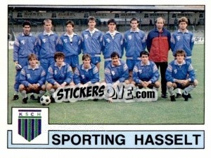 Sticker Sporting Hasselt (Equipe/Elftal) - Football Belgium 1987-1988 n. 341 - Panini