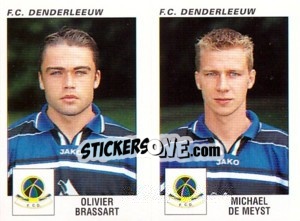Sticker Olivier Brassart / Michael De Meyst - Football Belgium 2000-2001 - Panini