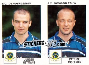 Figurina Jurgen Heymans / Patrick Asselman - Football Belgium 2000-2001 - Panini