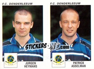 Sticker Jurgen Heymans / Patrick Asselman - Football Belgium 2000-2001 n. 410 - Panini