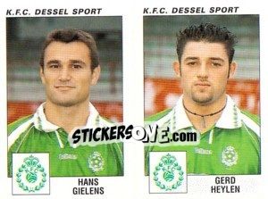 Sticker Hans Gielens / Gerd Heylen - Football Belgium 2000-2001 - Panini