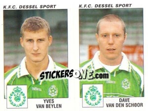 Figurina Yves Van Beylen / Dave Van Den Schoor - Football Belgium 2000-2001 - Panini