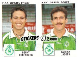 Sticker Benny Lunenburg / Patrick Jacobs - Football Belgium 2000-2001 - Panini