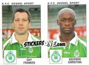 Cromo Guy Franken / Aschwin Christina - Football Belgium 2000-2001 - Panini