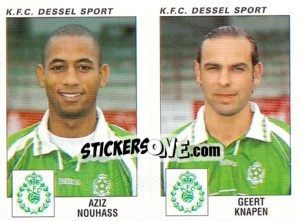 Figurina Aziz Nouhass / Geert Knapen - Football Belgium 2000-2001 - Panini