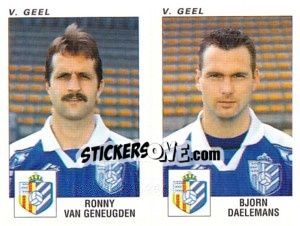 Cromo Ronny Van Geneugden / Bjorn Daelemans - Football Belgium 2000-2001 - Panini