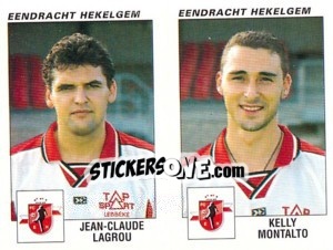 Sticker Jean-Claude Lagrou / Kelly Montalto - Football Belgium 2000-2001 - Panini