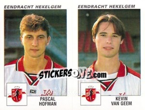 Figurina Pascal Hofman / Kevin Van Geem - Football Belgium 2000-2001 - Panini