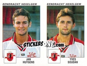 Figurina Jan Huygens / Yves Soudan - Football Belgium 2000-2001 - Panini