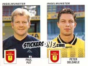 Figurina Paul Put / Peter Deldaele - Football Belgium 2000-2001 - Panini