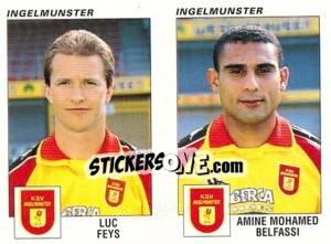 Cromo Luc Feys / Amine Mohamed Belfassi - Football Belgium 2000-2001 - Panini