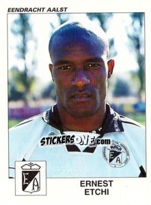 Sticker Ernest Etchi - Football Belgium 2000-2001 - Panini