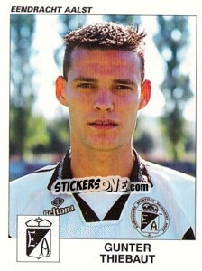 Figurina Gunter Thiebaut - Football Belgium 2000-2001 - Panini