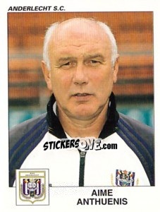 Cromo Aime Anthuenis - Football Belgium 2000-2001 n. 29 - Panini