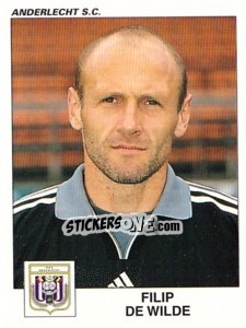 Sticker Filip De Wilde - Football Belgium 2000-2001 n. 30 - Panini