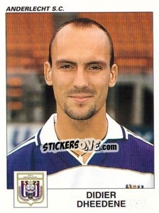 Sticker Didier Dheedene - Football Belgium 2000-2001 n. 34 - Panini