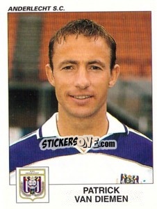 Sticker Patrick van Diemen - Football Belgium 2000-2001 n. 37 - Panini