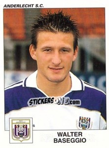 Cromo Walter Baseggio - Football Belgium 2000-2001 - Panini