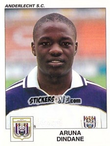 Sticker Aruna Dindane - Football Belgium 2000-2001 n. 44 - Panini