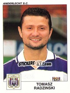Sticker Tomasz Radzinski - Football Belgium 2000-2001 - Panini
