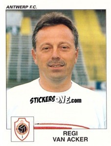 Sticker Regi Van Acker - Football Belgium 2000-2001 - Panini