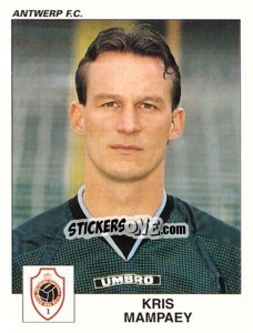 Sticker Kris Mampaey - Football Belgium 2000-2001 n. 50 - Panini