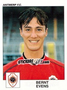 Sticker Bernt Evens - Football Belgium 2000-2001 - Panini