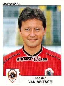 Sticker Marc van Britsom - Football Belgium 2000-2001 - Panini