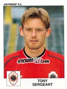 Sticker Tony Sergeant - Football Belgium 2000-2001 - Panini