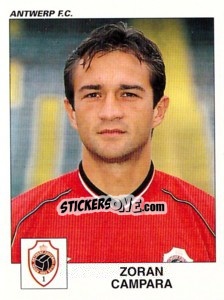 Sticker Zoran Campara - Football Belgium 2000-2001 n. 59 - Panini