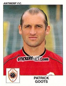 Sticker Patrick Goots - Football Belgium 2000-2001 - Panini