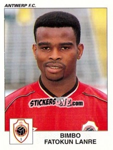 Sticker Bimbo Fatokun Lanre - Football Belgium 2000-2001 n. 65 - Panini