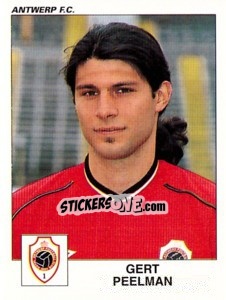 Sticker Gert Peelman - Football Belgium 2000-2001 - Panini