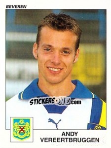 Sticker Andy Vereertbruggen - Football Belgium 2000-2001 n. 77 - Panini
