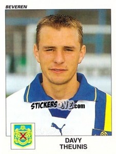 Sticker Davy Theunis - Football Belgium 2000-2001 - Panini