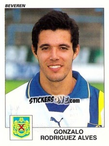 Sticker Gonzalo Rodriguez Alves - Football Belgium 2000-2001 n. 84 - Panini