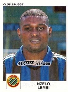 Sticker Nzelo Lembi - Football Belgium 2000-2001 - Panini