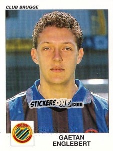 Sticker Gaetan Englebert - Football Belgium 2000-2001 - Panini