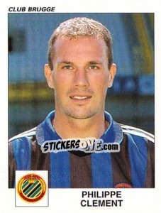 Figurina Philippe Clement - Football Belgium 2000-2001 - Panini