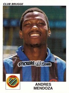 Sticker Andres Mendoza - Football Belgium 2000-2001 n. 101 - Panini