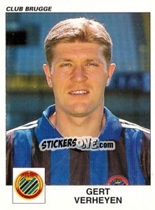 Sticker Gert Verheyen - Football Belgium 2000-2001 - Panini