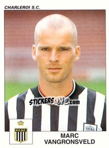 Sticker Marc Vangronsveld - Football Belgium 2000-2001 - Panini